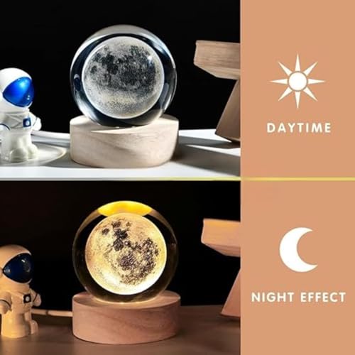 Desidiya® 3D Moon Crystal Ball