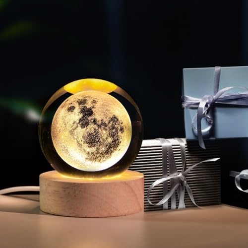 Desidiya® 3D Moon Crystal Ball