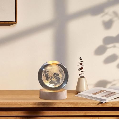 Desidiya® 3D Moon Crystal Ball