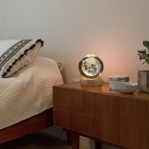 Desidiya® 3D Moon Crystal Ball