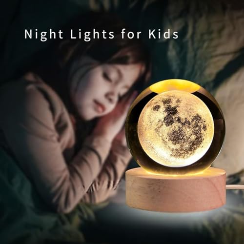 Desidiya® 3D Moon Crystal Ball