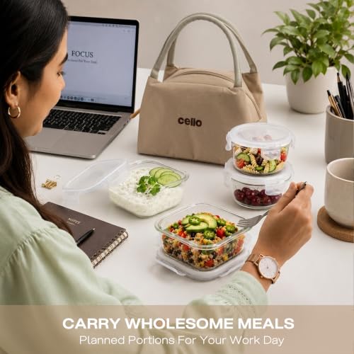 CELLO Alba Glass Lunch Box