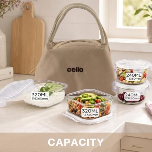 CELLO Alba Glass Lunch Box