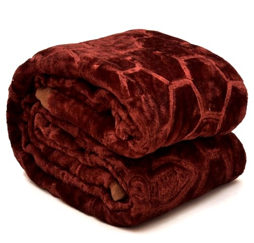 BENAVJI Mink Floral Embossed Super