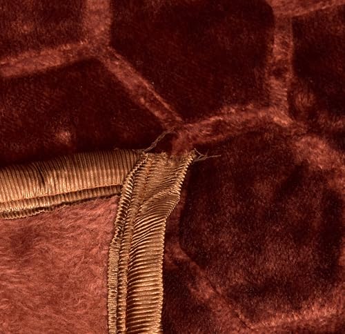 BENAVJI Mink Floral Embossed Super