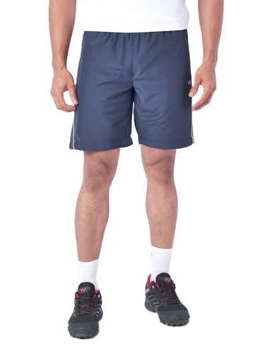 Wildcraft Men’s Solid Regular Fit Shorts| Mid Waist with Adjustable Drawcord