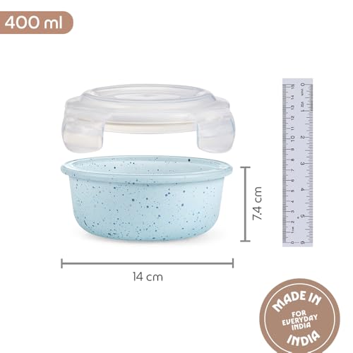 Borosil 400 ml Blue Food
