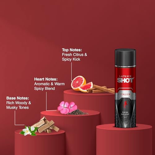 Layer'r SHOT Stallion Body Spray for Men, 120ml Pack of 2 - Image 3