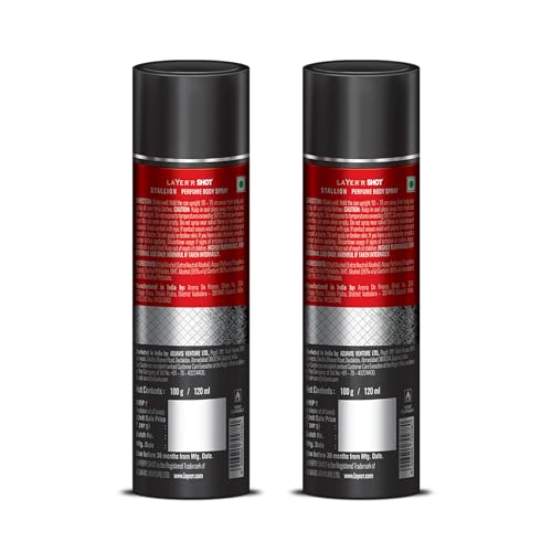 Layer'r SHOT Stallion Body Spray for Men, 120ml Pack of 2 - Image 6