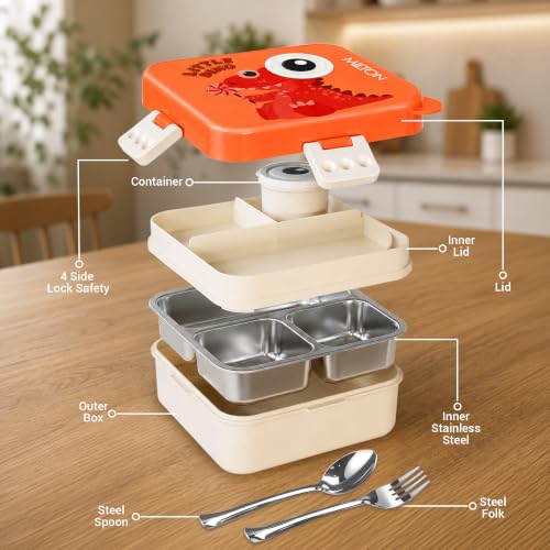 MILTON Dino Pop Bento Stainless
