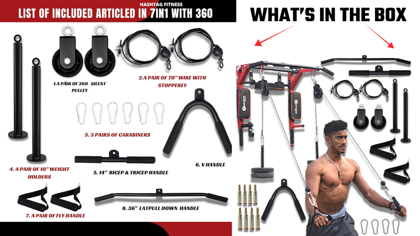 HASHTAG FITNESS 7in1 wall mount