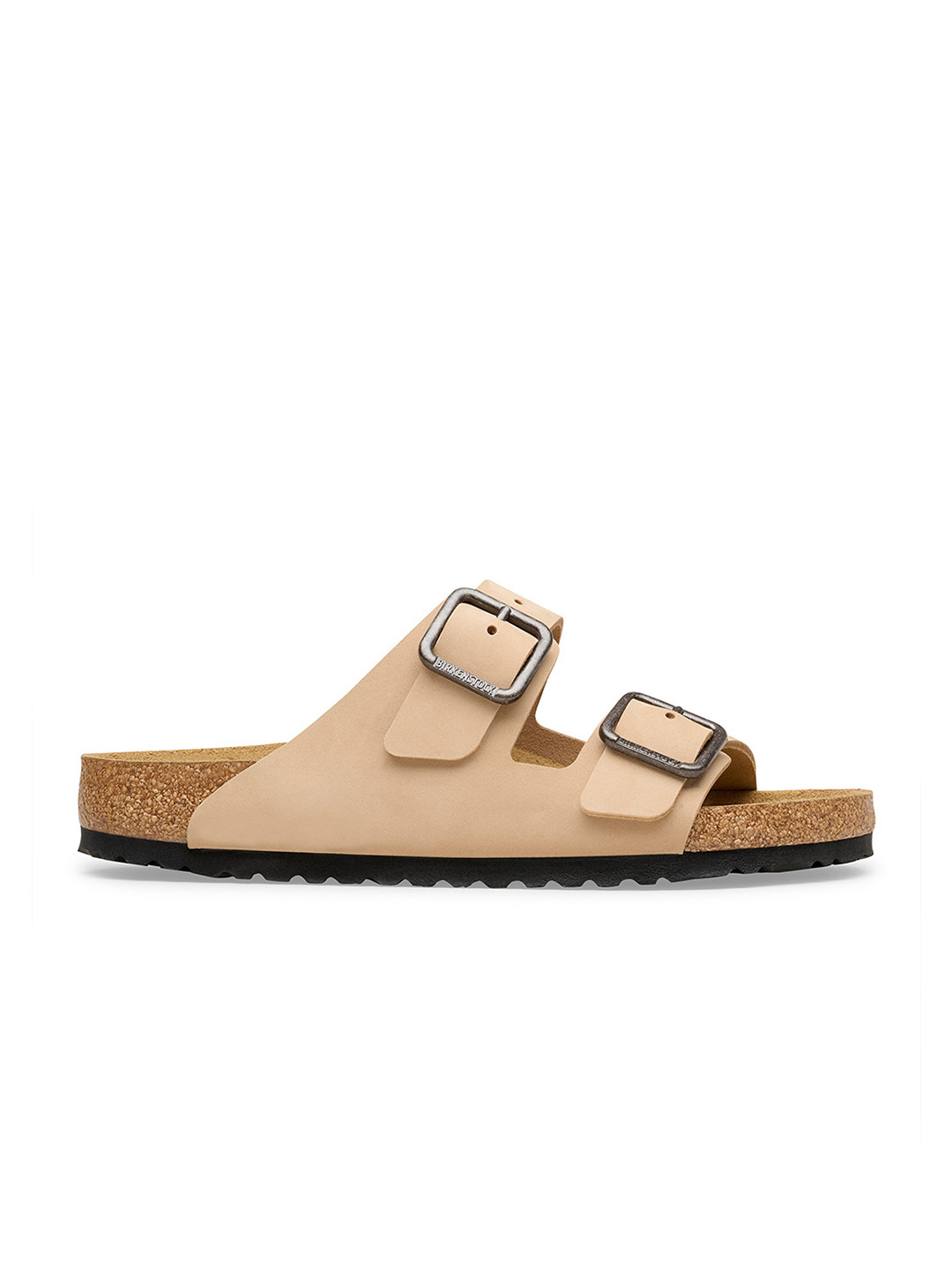 Birkenstock Arizona Unisex Regular Width Beige Leather Sandal - Image 6