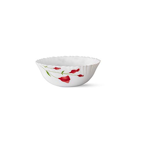 Larah by Borosil Diana Opalware Dinner Set, 33-Pieces, White - Image 7