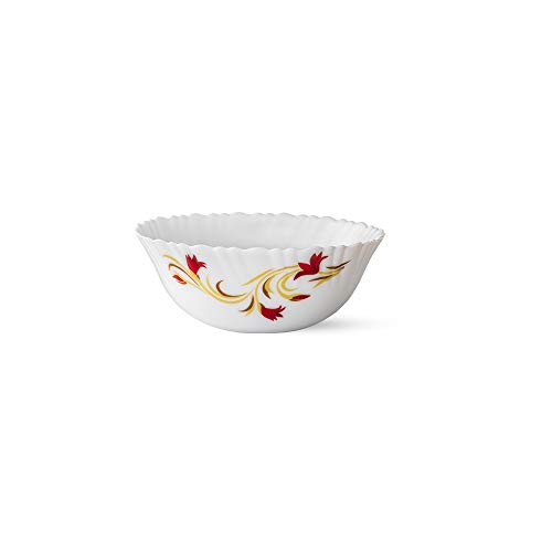 Larah by BOROSIL Opalware Floral Pudding Set - White - Image 2
