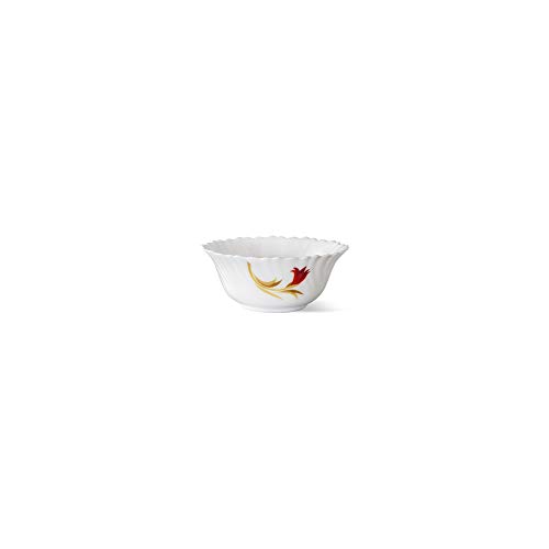Larah by BOROSIL Opalware Floral Pudding Set - White - Image 3