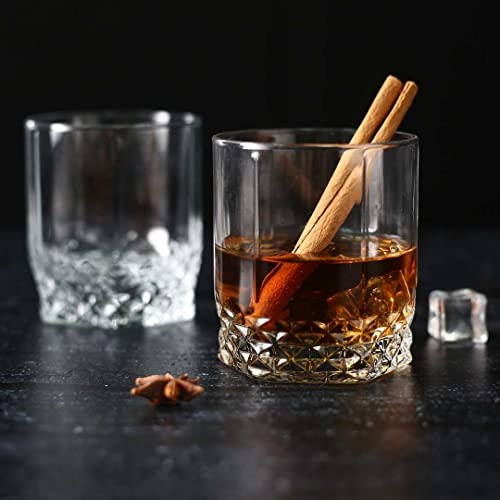 Wonderchef Rosa Whiskey Tumbler 320 Ml (Set of 6) Clear