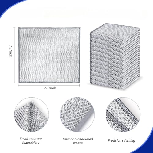 Non-Scratch Dish Wash Cloth, Steel
