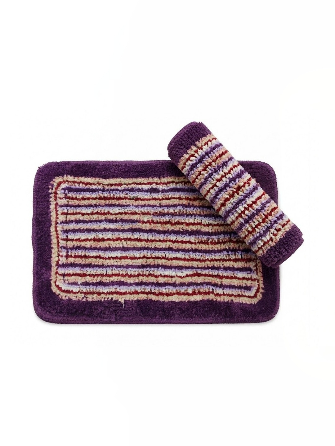 FINE TEX WORLD Purple Colored Cotton Doormats - Image 2