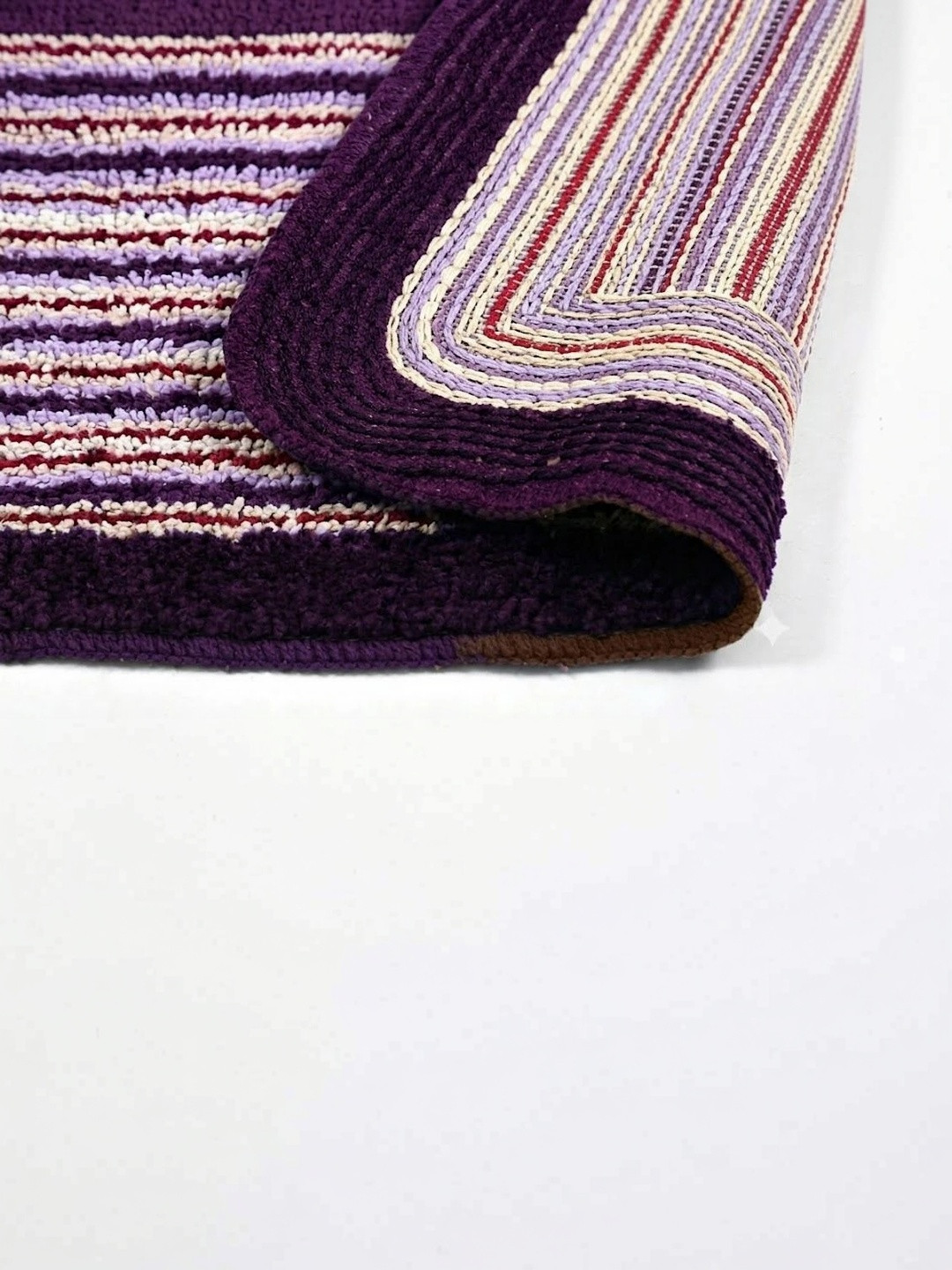 FINE TEX WORLD Purple Colored Cotton Doormats - Image 4
