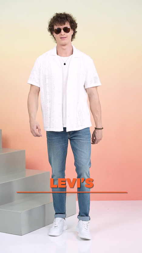LEVI'S 512 Men Tapered Fit Mid Rise Blue Jeans - Image 2