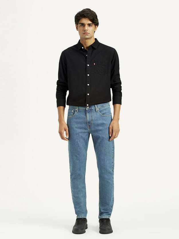 LEVI'S 512 Men Tapered Fit Mid Rise Blue Jeans - Image 7