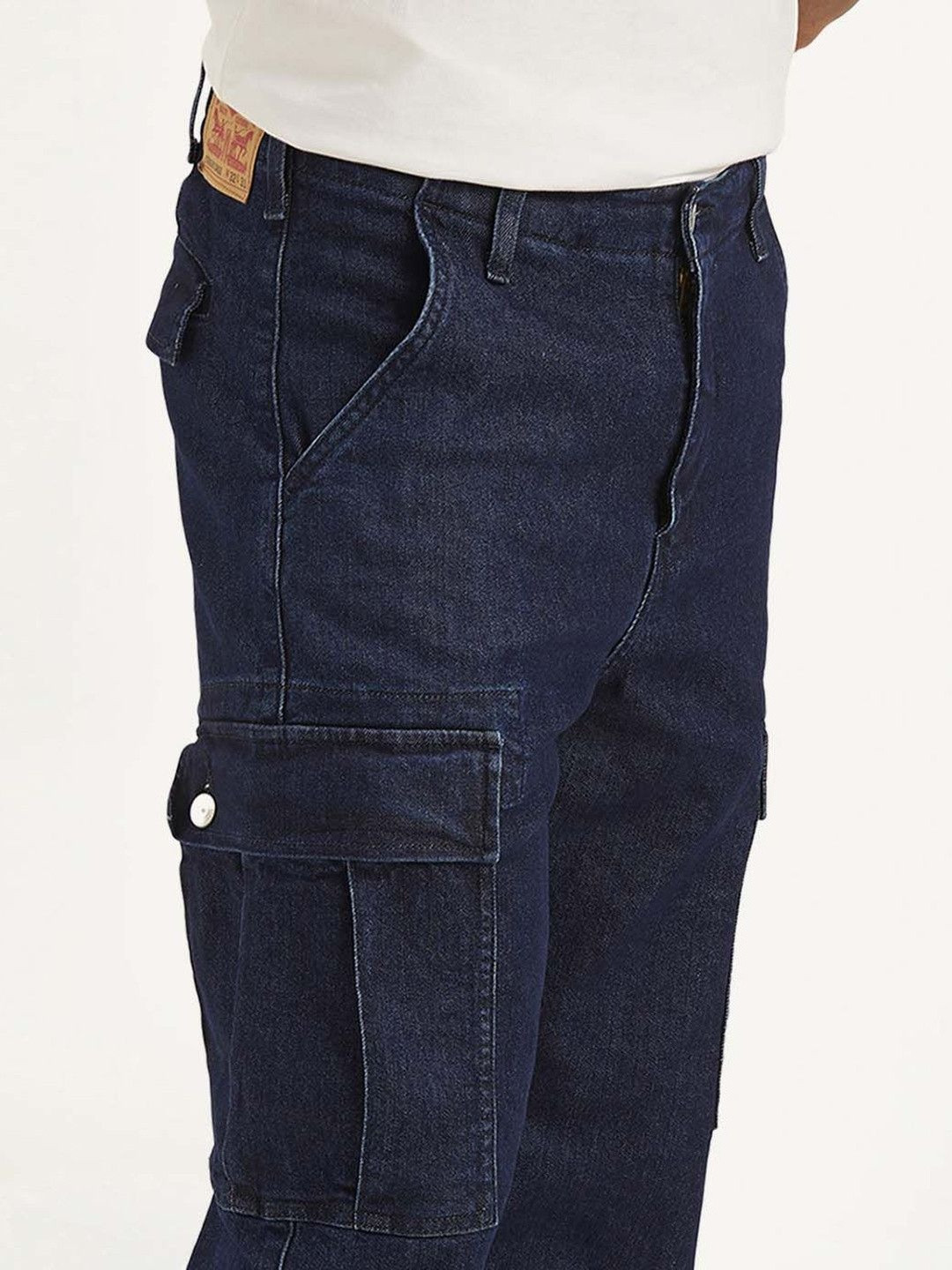 Levis Men Classic Regular Fit Mid-Rise Light Fade Stretchable Jeans - Image 5