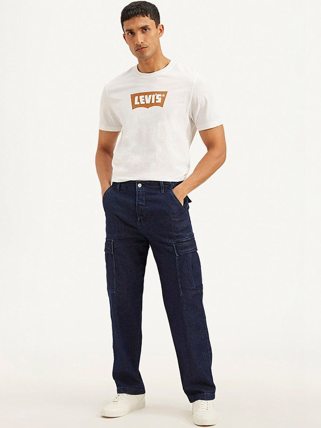 Levis Men Classic Regular Fit Mid-Rise Light Fade Stretchable Jeans - Image 6