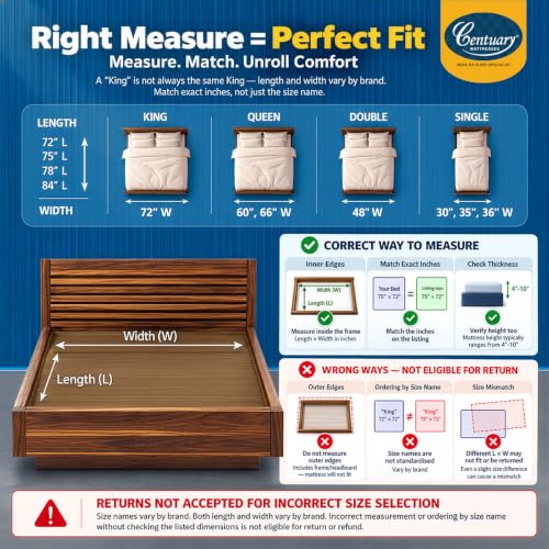 Centuary Mattresses Sleepables 8-Inch Queen
