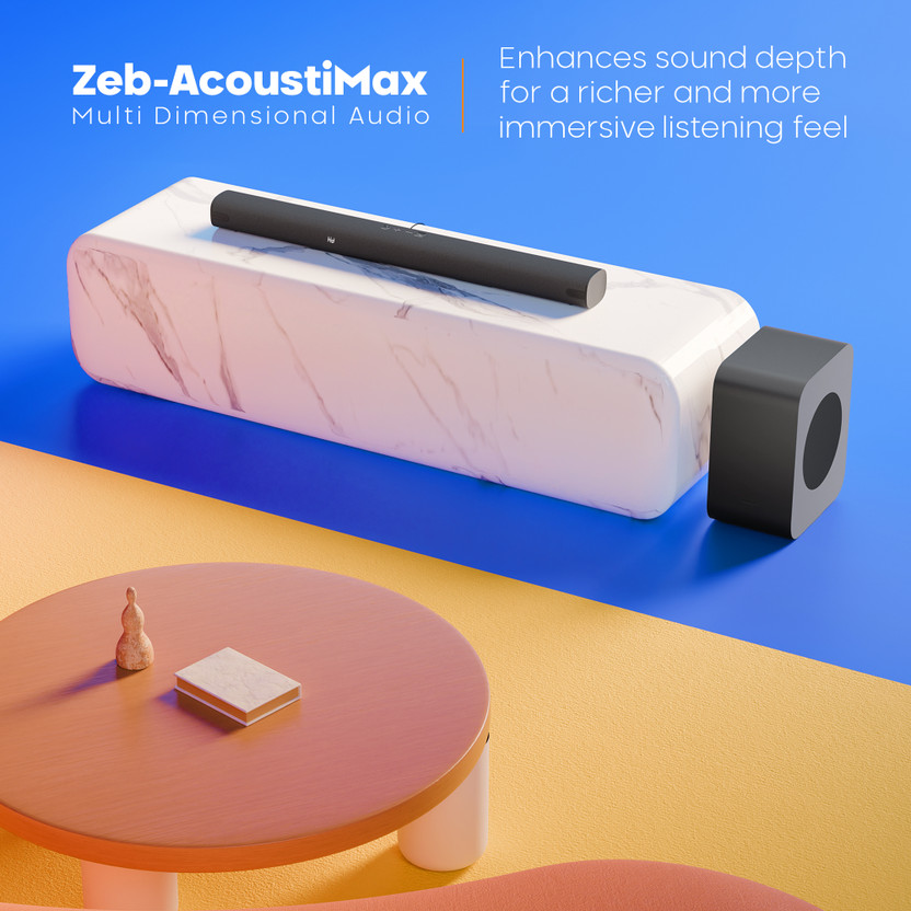 ZEBRONICS Juke Bar 9890,,,Wireless Subwoofer & Satellites,5 Drive - Image 3