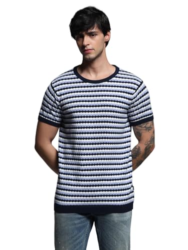 JACK & JONES Men's Striped Regular Fit T-Shirt