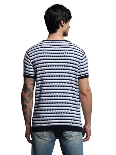 JACK & JONES Men's Striped Regular Fit T-Shirt - Image 4