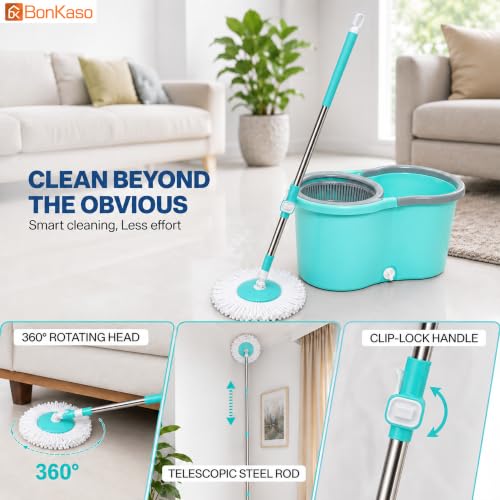 Bonkaso 360° Spin Mop