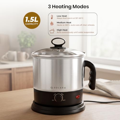 SOLARA Electric Kettle Multipurpose 1.5