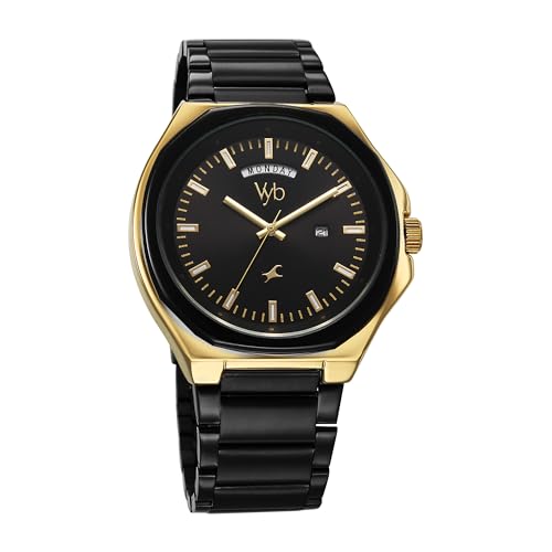 Fastrack Vyb Orion Quartz Analog Black Dial Watch for Men - Image 3