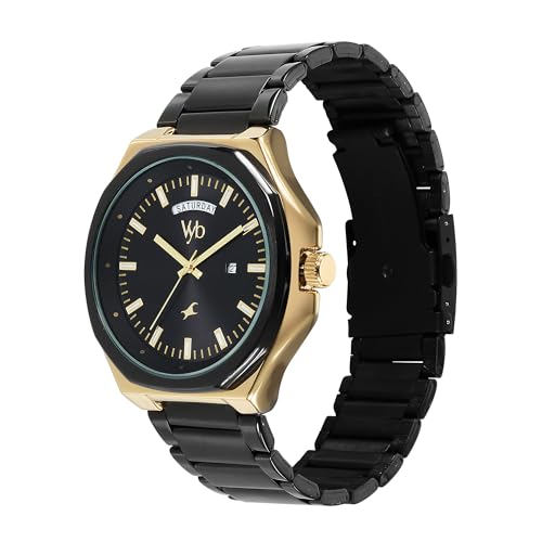 Fastrack Vyb Orion Quartz Analog Black Dial Watch for Men - Image 4