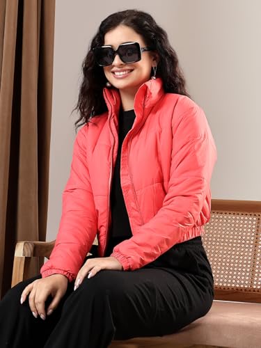 KOTTY Women Nylon Full Sleeve Solid Standard Length Puffer Jacket - Image 4