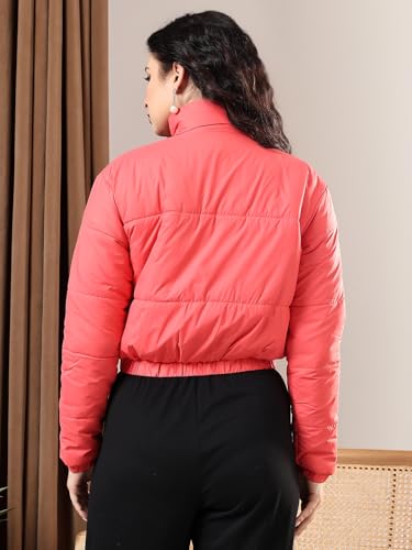 KOTTY Women Nylon Full Sleeve Solid Standard Length Puffer Jacket - Image 7