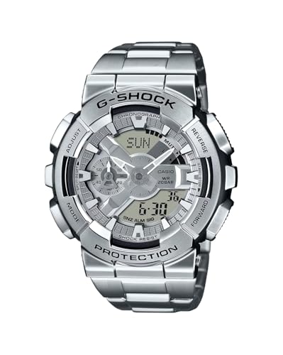 Casio G-Shock GM-110D-8ADR Analog-Digital Silver Dial Men (G1687)