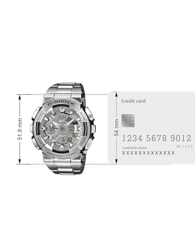 Casio G-Shock GM-110D-8ADR Analog-Digital Silver Dial Men (G1687) - Image 7