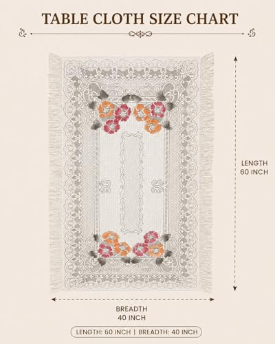 Cotton Net Embroidered Center &