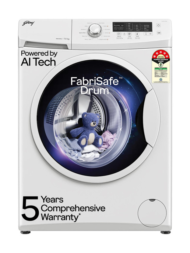 Godrej 7 kg AI Powered, FabriSafe Drum, Eco Wash Fully Automatic