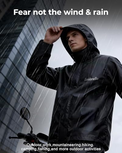 ISABRELLA Raincoat for Men Waterproof
