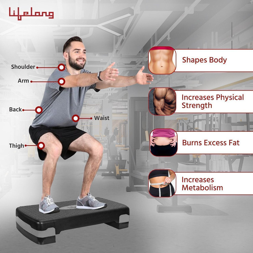 Lifelong LLAS04 Stepper for Exercise at Home - Anti-skid Aerobic - Image 4