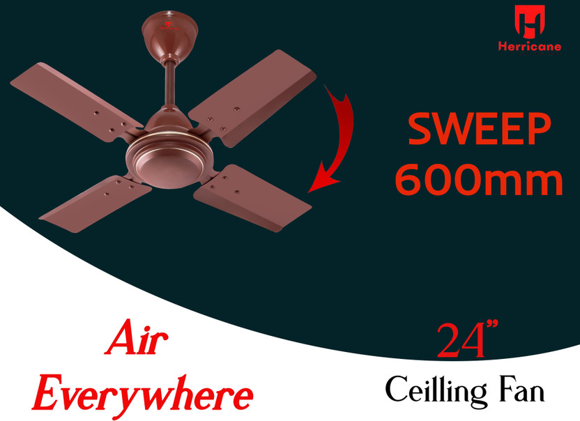 Herrricane HE-AI-24-MB | 4 Blade | Energy Saving | Anti Dust | Hi - Image 2