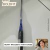 BOLDFIT Thunderbolt Aluminium with cover Blue Strung Badminton Ra - Image 2
