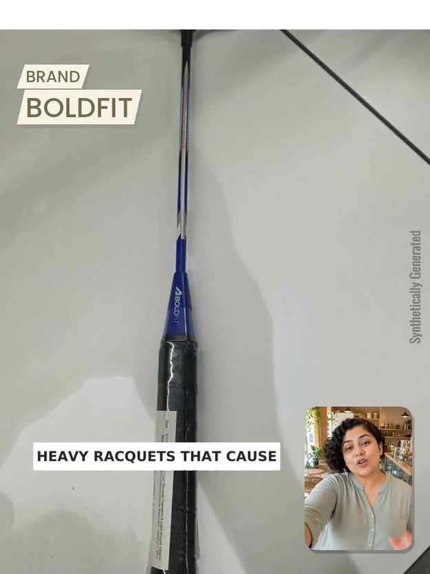 BOLDFIT Thunderbolt Aluminium with cover Blue Strung Badminton Ra - Image 2