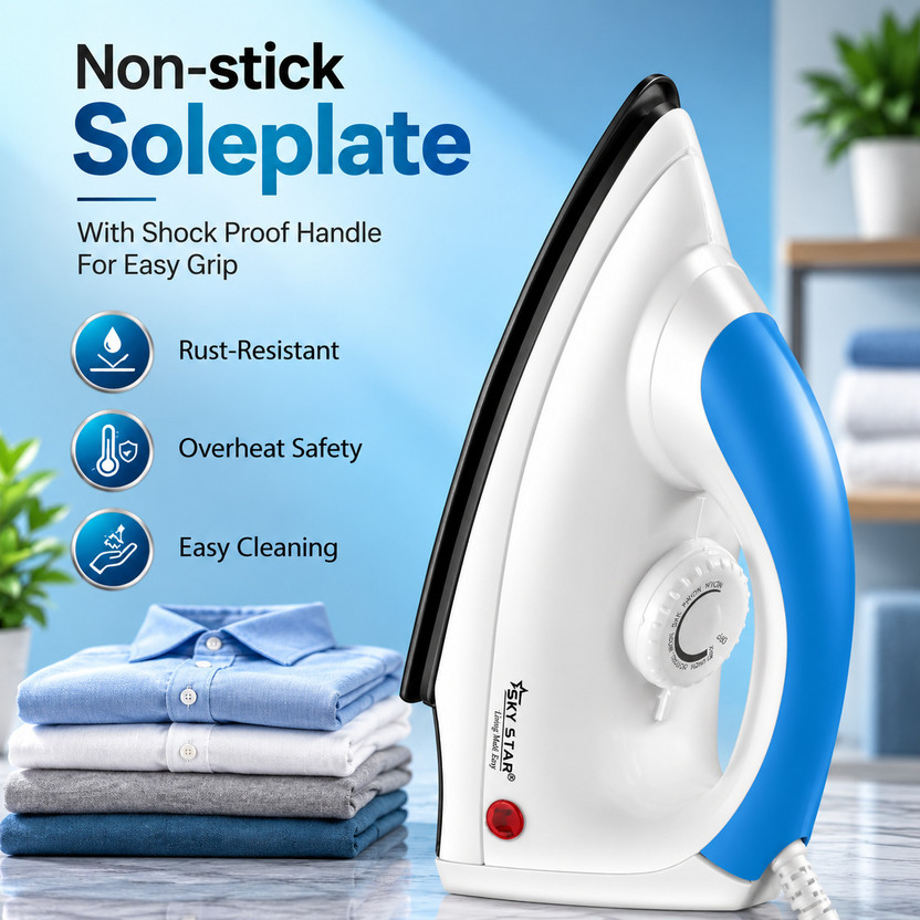 Skystar Elegant Mixer Grinder & 750 Dry Iron Super Combo 700 W Mi - Image 3
