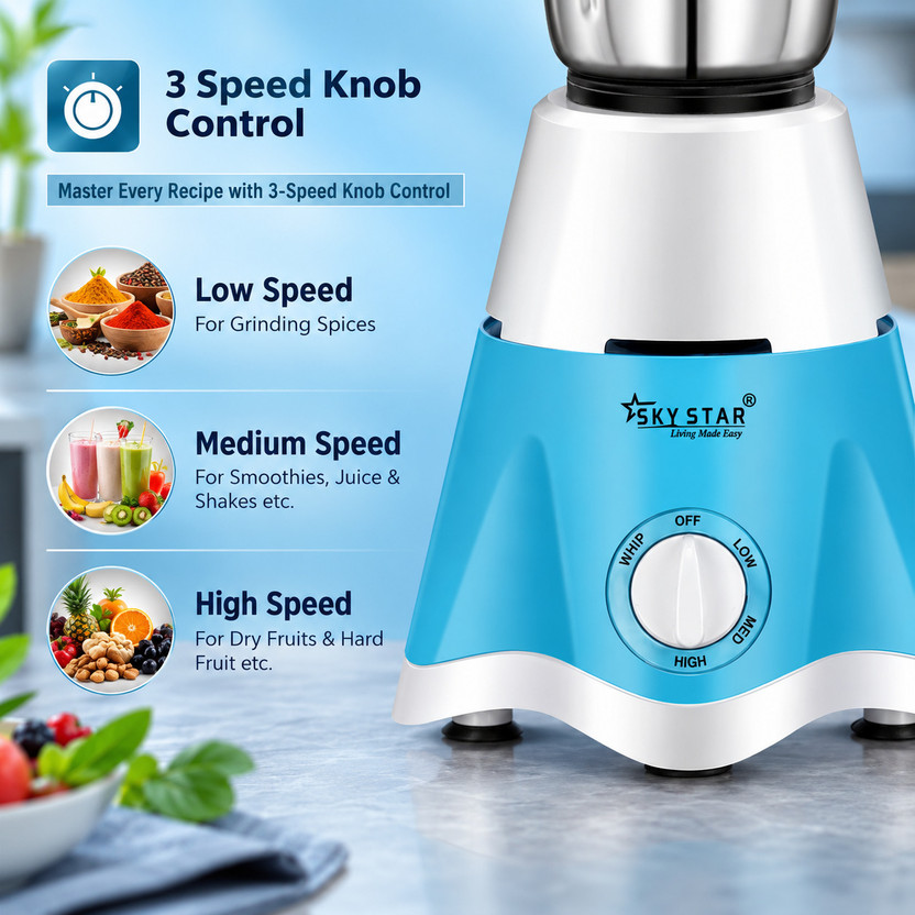 Skystar Elegant Mixer Grinder & 750 Dry Iron Super Combo 700 W Mi - Image 4