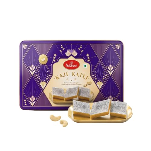 Haldiram's Premium Kaju Katli Tin Sweets Gift Pack 400g - Image 3
