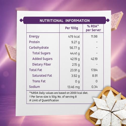 Haldiram's Premium Kaju Katli Tin Sweets Gift Pack 400g - Image 5